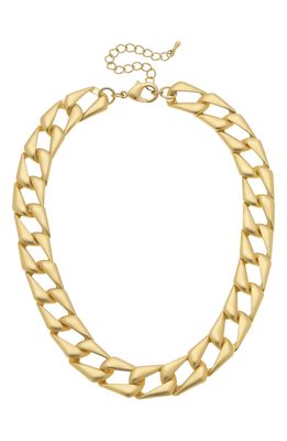 Canvas Jewelry Chiara Statement Chain Necklace in Gold