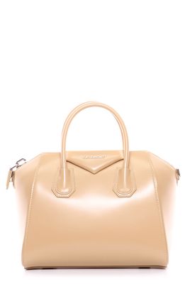 Givenchy Small Antigona Leather Satchel in Beige Cappuccino