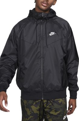 Nike Sportswear Windrunner Jacket in Black/White