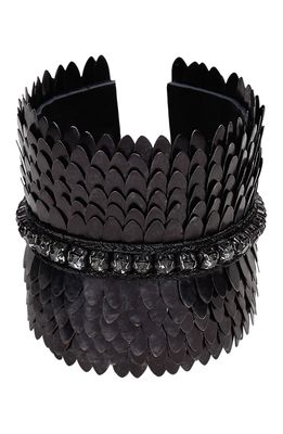 Deepa Gurnani Gigi Cuff Bracelet in Black