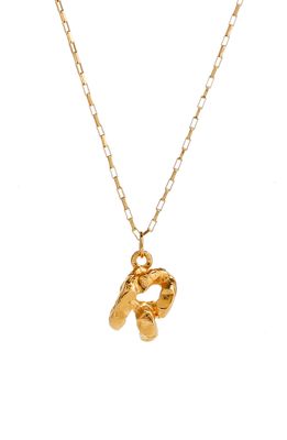 Alighieri Initial Pendant Necklace in Gold-R