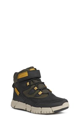 Geox Flexyper Sneaker in Black/Yellow