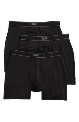 SAXX 3-Pack Slim Fit Boxer Briefs in Black