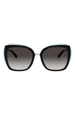 Tiffany & Co. 54mm Gradient Square Sunglasses in Black