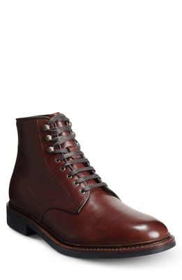 Allen Edmonds Higgins Mill Plain Toe Boot in Chili Leather