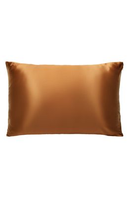 BLISSY Mulberry Silk Pillowcase in Bronze