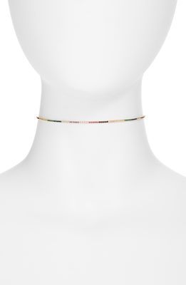 SHYMI Celine Tennis Choker Necklace in Multi Color