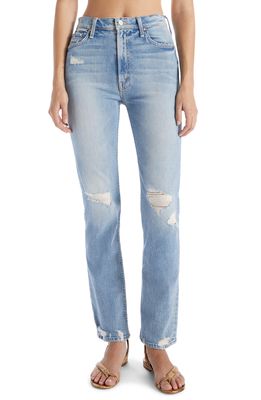 MOTHER Rider Skimp High Waist Straight Leg Jeans in The Confession