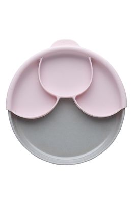 Miniware Healthy Meal Plate in Grey/Cotton Candy