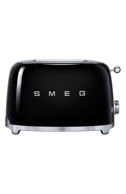 smeg 50s Retro Style Two-Slice Toaster in Black