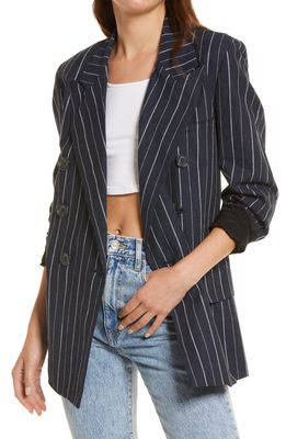 Free People Ashby Blazer in Navy Combo
