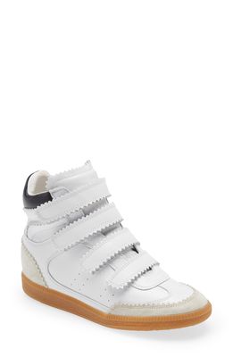Isabel Marant Bilsy High Top Sneaker in White