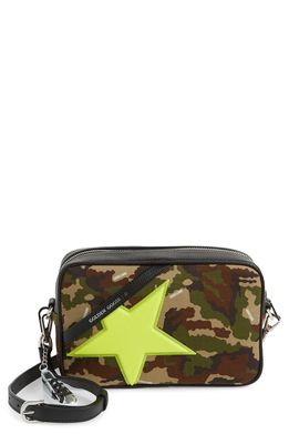 Golden Goose Star Camo Camera Bag in Camouflage/Yellow/Black