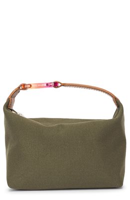 EERA Moonbag Rainbow Clip Canvas Handbag in Military-Tan