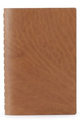 Ezra Arthur Medium Leather Notebook in Whiskey