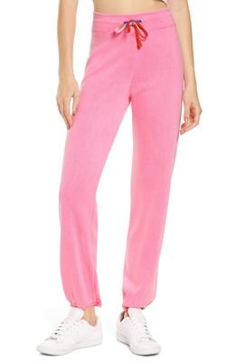Sundry Drawstring Joggers in Neon Pink