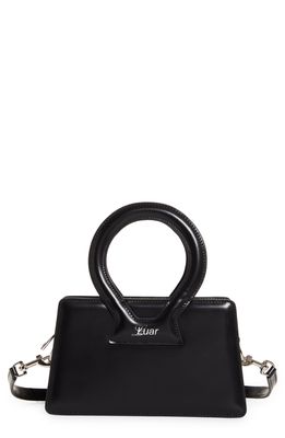 LUAR Ana Mini Smooth Leather Top Handle Bag in Black
