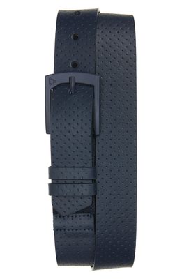 Cuater by TravisMathew Cuater by TravisMatthew Pulatus Perforated Leather Belt in Blue Nights