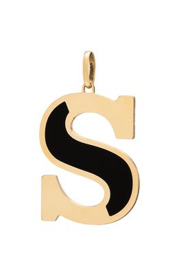 Stephanie Windsor Large Initial Pendant in Yellow Gold S