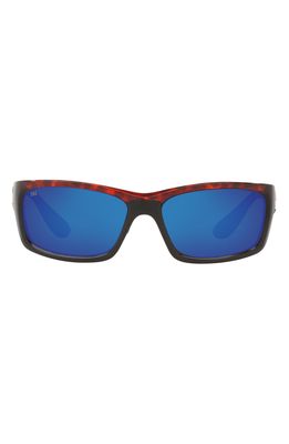 Costa Del Mar 62mm Waypoint Rectangluar Polaraized Sunglasses in Light Tortoise