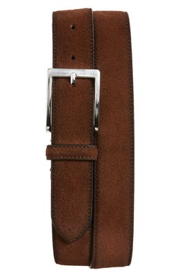 To Boot New York Aero Suede Belt in Aero Mid Brown