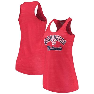 Women's Soft as a Grape Red Washington Nationals Multicount Racerback Tank Top