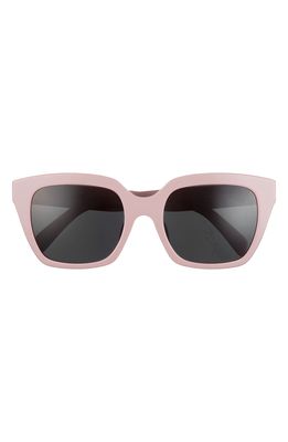 CELINE 56mm Cat Eye Sunglasses in Shiny Pink /Smoke