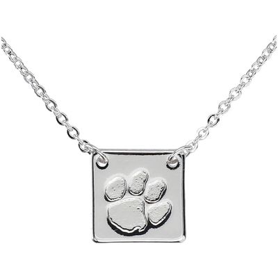 EMERSON STREET Clemson Tigers Felicity Necklace in Silver