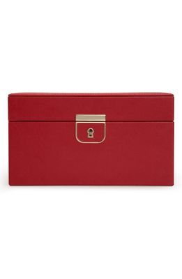 WOLF Palermo Small Jewelry Box in Red
