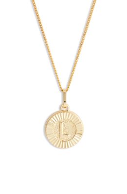 Bracha Initial Medallion Pendant Necklace in Gold - L