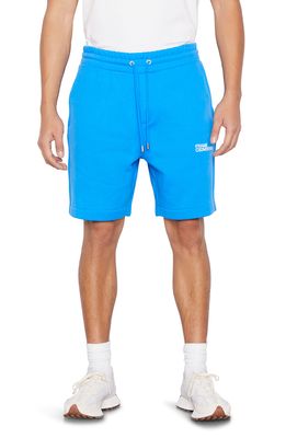 FRAME Fleece Sweat Shorts in Le Blue