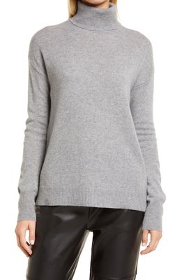 Nordstrom Cashmere Turtleneck Sweater in Grey Heather