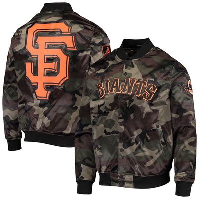 Men's Pro Standard Camo San Francisco Giants Satin Full-Snap Jacket