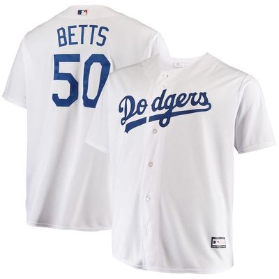 PROFILE Men's Mookie Betts White Los Angeles Dodgers Big & Tall Replica Player Jersey