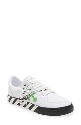 Off-White Eco Canvas Vulcanized Low Top Sneaker in Green