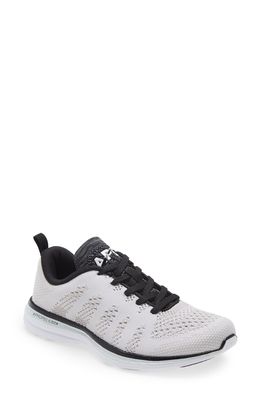APL TechLoom Pro Knit Running Shoe in White/Black/Cosmic Grey