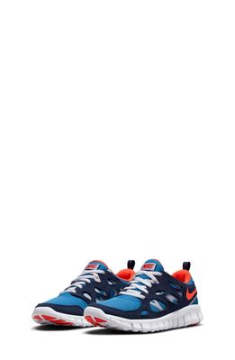 Nike Free Run 2 Sneaker in Blue/Orange/Navy/White