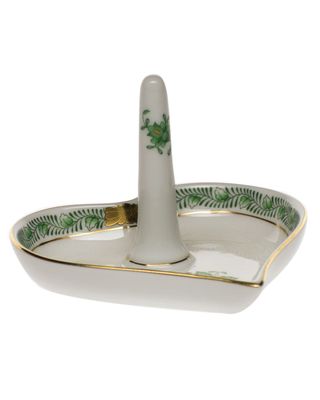 Chinese Bouquet Green Ring Holder