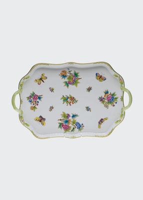 Queen Victoria Rectangle Tray with Branch Handles