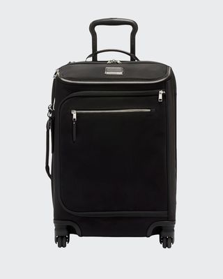 Leger International Carry-On Luggage, Black/Silver