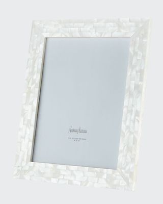 Mother-of-Pearl Picture Frame, White, 8" x 10"