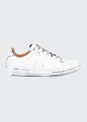 Men's Replica Bianchetto Hand-Painted Sneakers