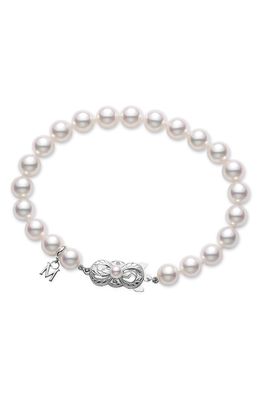 Mikimoto Essential Elements Pearl Bracelet in White Gold/Pearl
