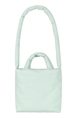 KASSL Small Oiled Canvas Pillow Bag in Ice