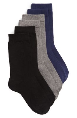 Nordstrom Kids' Assorted 3-Pack Dress Socks in Solid Pack