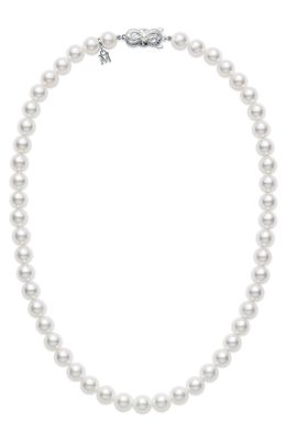 Mikimoto Essential Elements Akoya Pearl Necklace in White Gold/Pearl