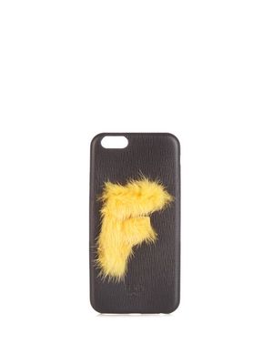 Fendi - Leather Iphone® 6 Case - Womens - Black Yellow