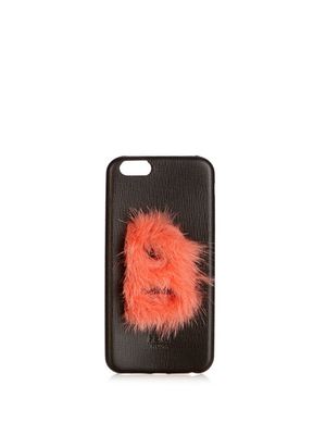 Fendi - Leather Iphone® 6 Case - Womens - Black Orange