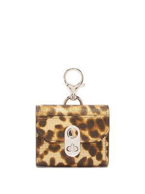 Christian Louboutin - Elisa Leopard-print Leather Airpods Pro Case - Womens - Leopard