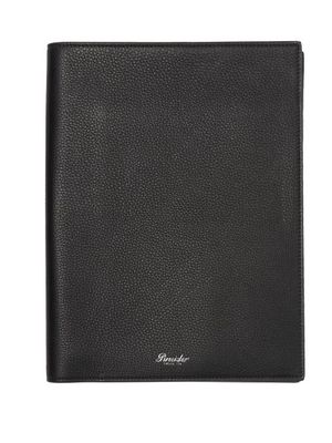 Pineider - A4 Grained-leather Notebook - Mens - Black